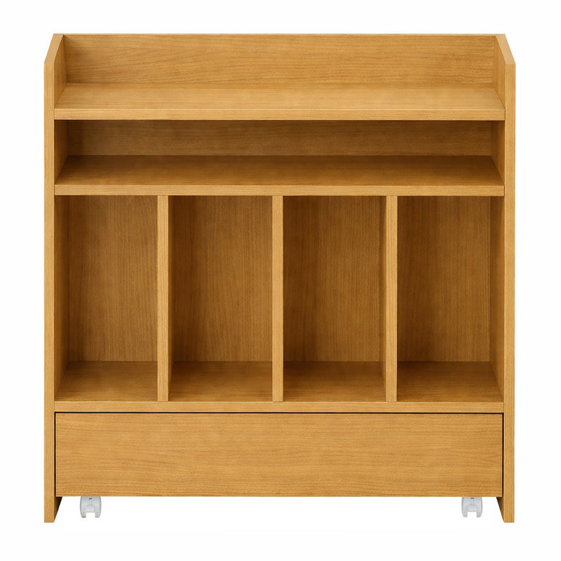 Modern Wooden Book Rack | Open Storage Shelf for Home & Office