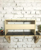 Modern Wooden Desk Book Shelf Stand for Home Office