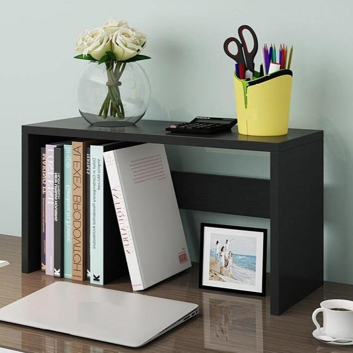 Modern Wooden Desk Book Shelf Stand for Home Office