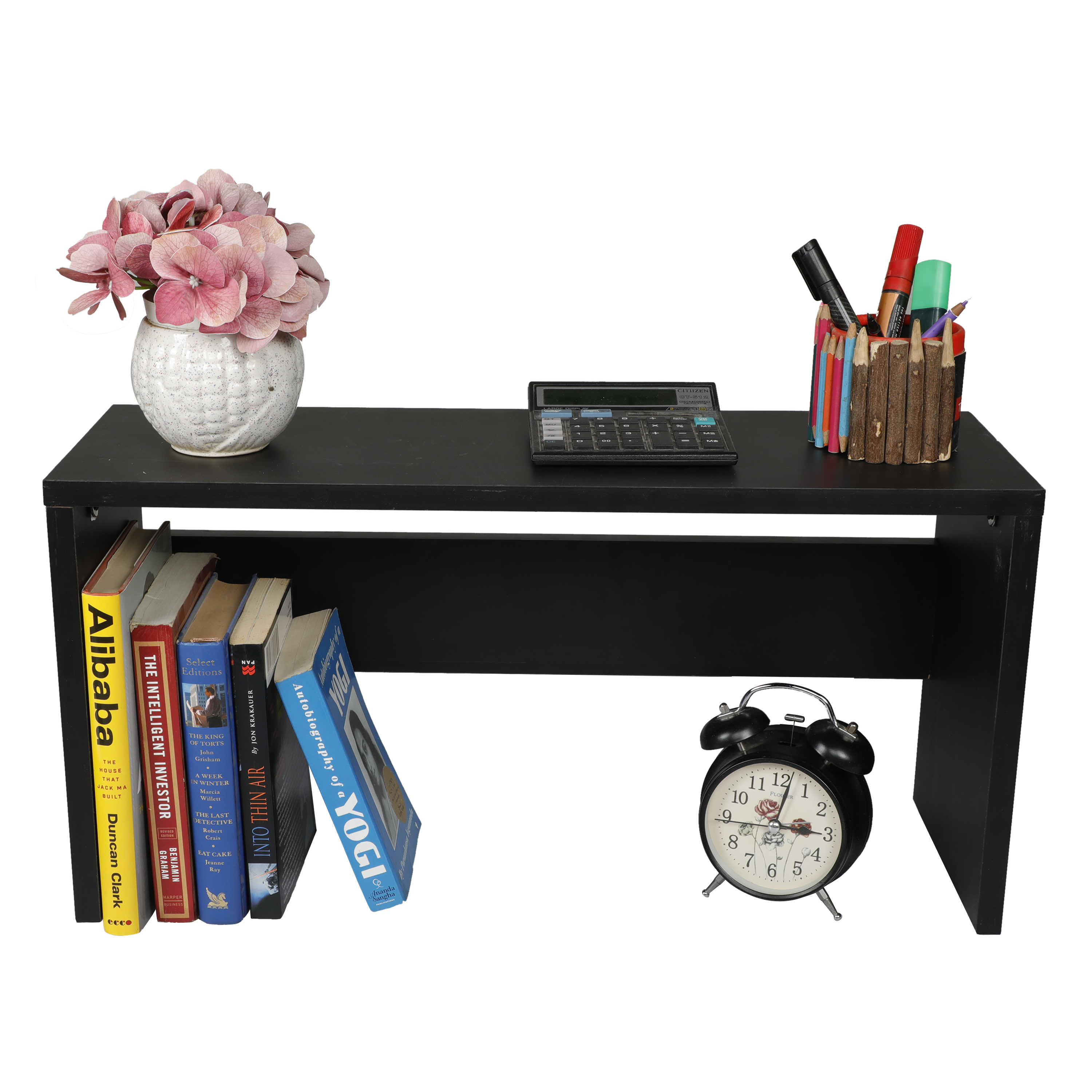 Modern Wooden Desk Book Shelf Stand for Home Office