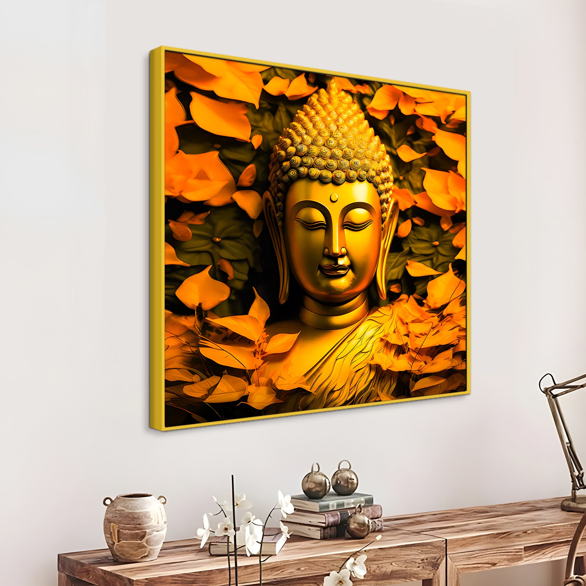 Modern Zen Buddha Canvas Painting for Home Interior