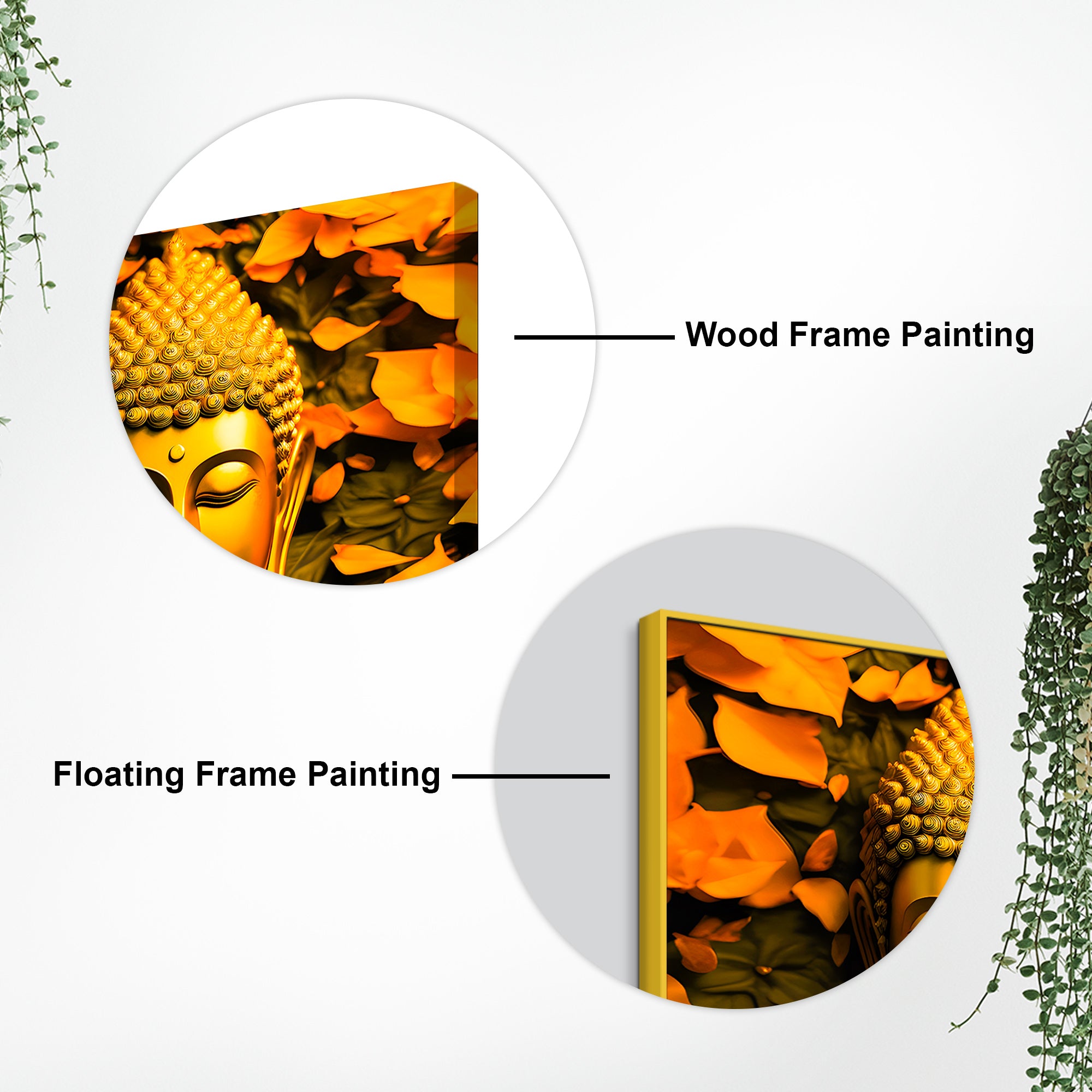 Modern Zen Buddha Canvas Painting for Home Interior