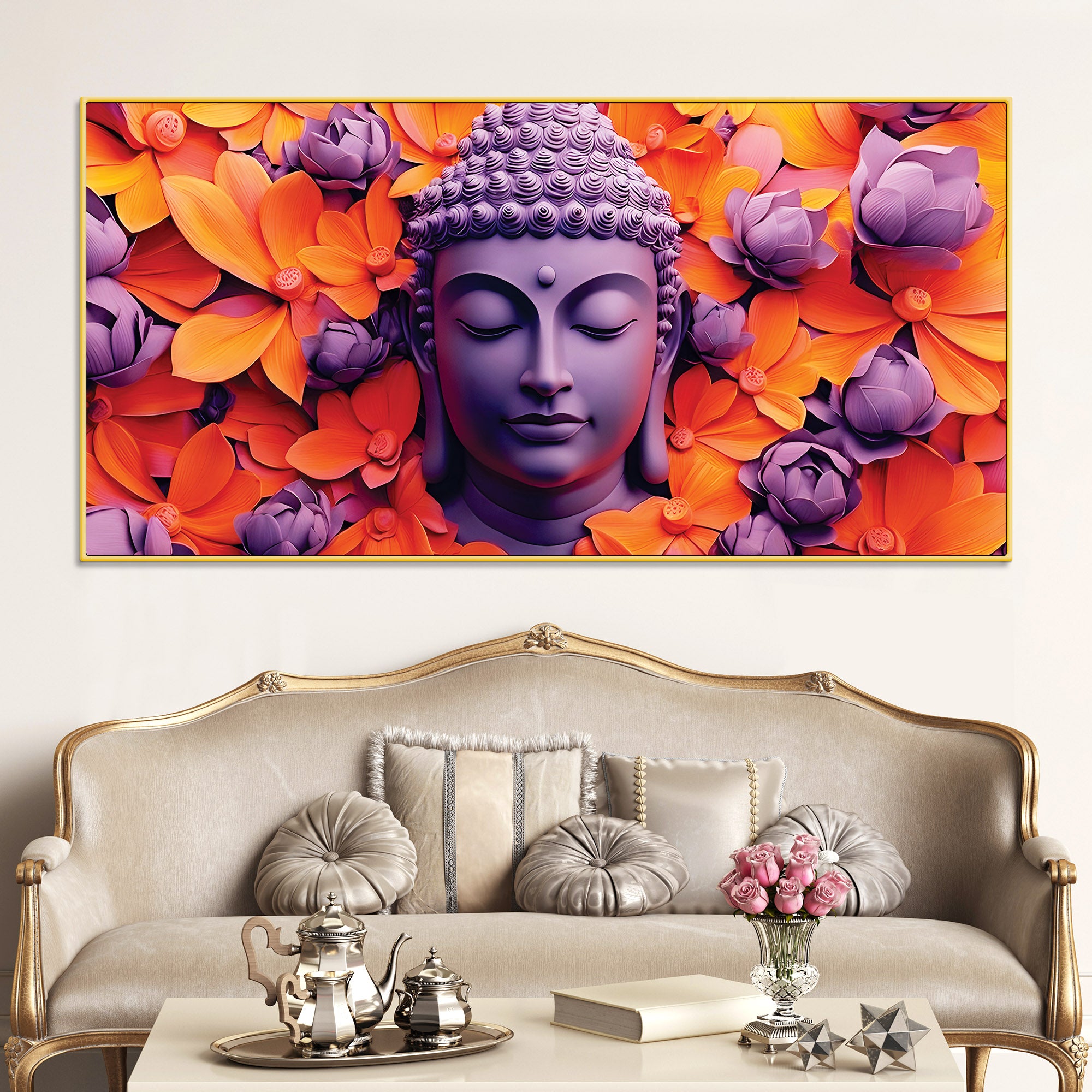 Modern Zen Buddha Painting for Interiors