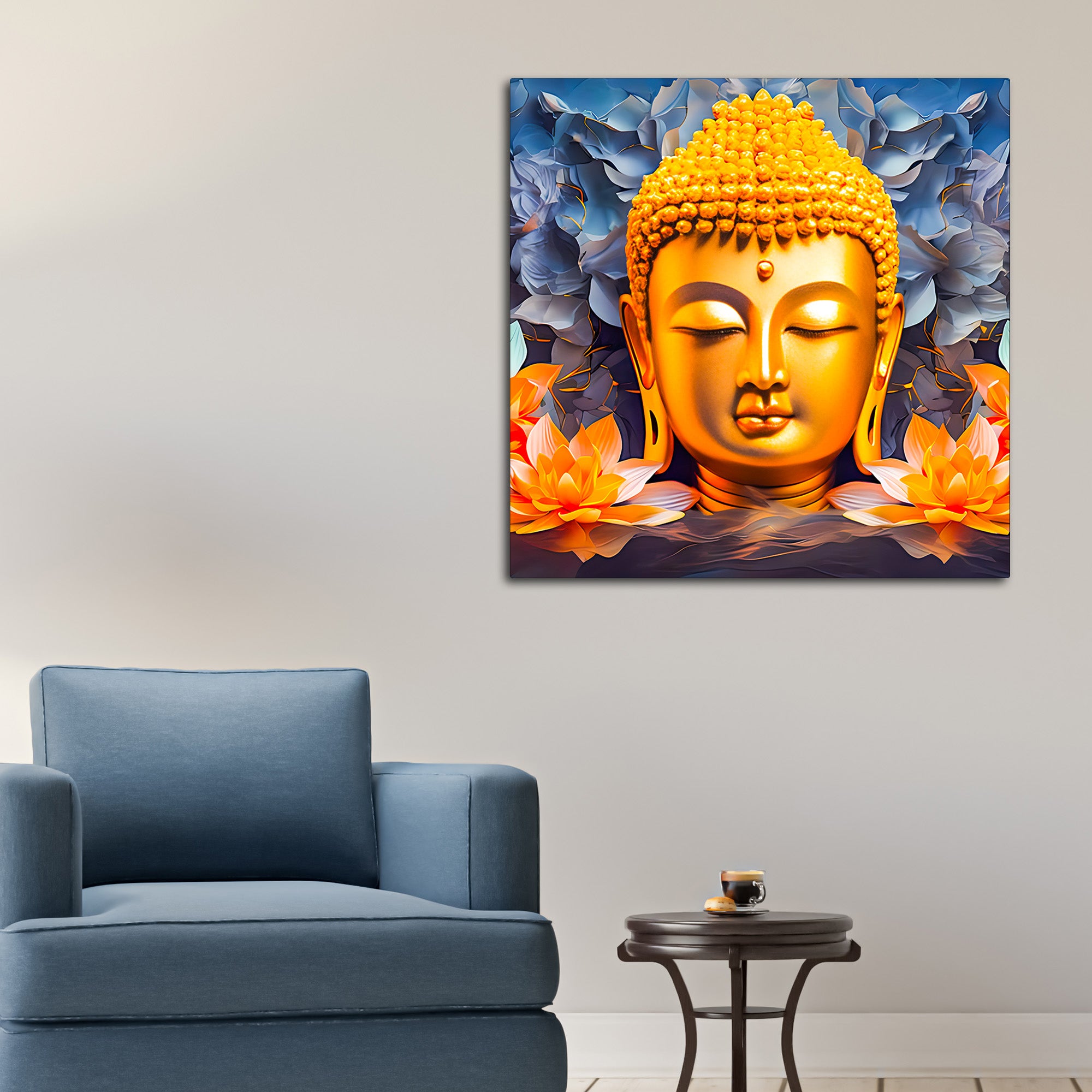 Modern Zen Buddha Wall Decor Painting for Living Room