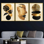 Modern Zen Elegance Acrylic Floating Frame Wall Painting Set of 3