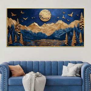moon-mountain-abstract-canvas-wall-art-painting-for-home