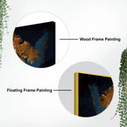 Moonlight Fantasy Abstract Canvas Painting for Home Décor