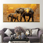 mother-elephant-with-baby-canvas-wall-painting