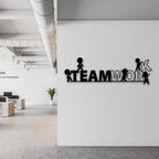 Motivation Quote Team Work Metal Art Office Wall Decor