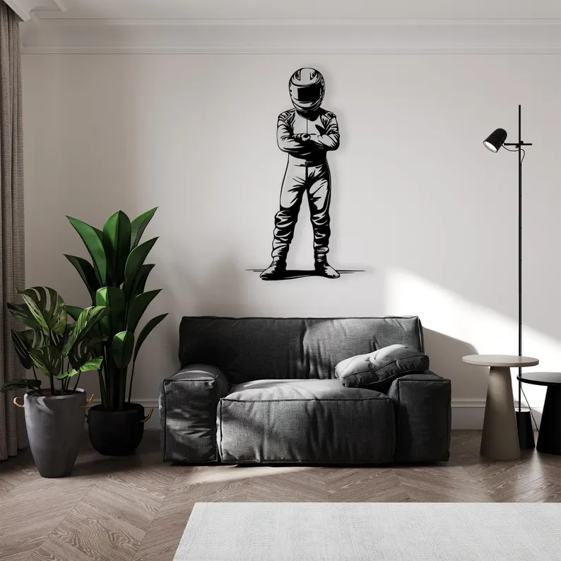 Motorsport Racing Driver Wall Art | Modern Sports Wall Decor