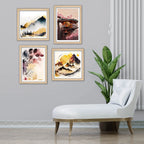 Mountain Inspired Wall Art Frame Set of 4\