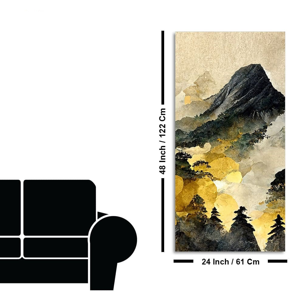 Mountain Scenery of Mount Fuji Canvas Wall Painting