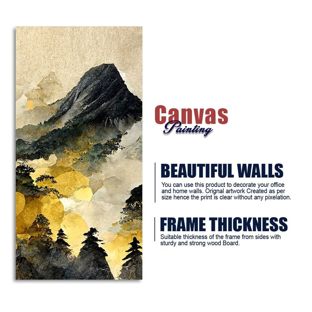 Mountain Scenery of Mount Fuji Canvas Wall Painting