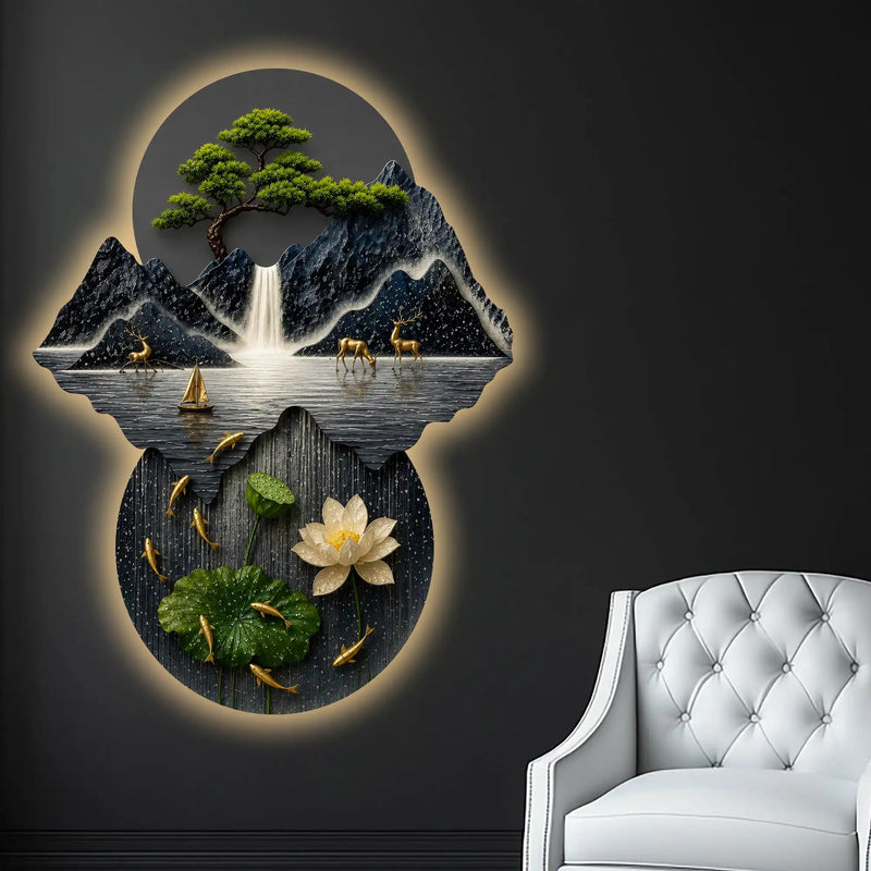 mountains-bonsai-tree-lotus-waterfall-crystal-glass-backlit-led-painting