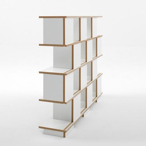 Multi-Level Wooden Bookshelf | Open Storage Rack for Living Room & Study