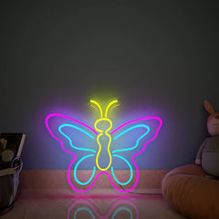 Multicolor Butterfly Design Neon LED Light