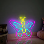 Multicolor Butterfly Design Neon LED Light
