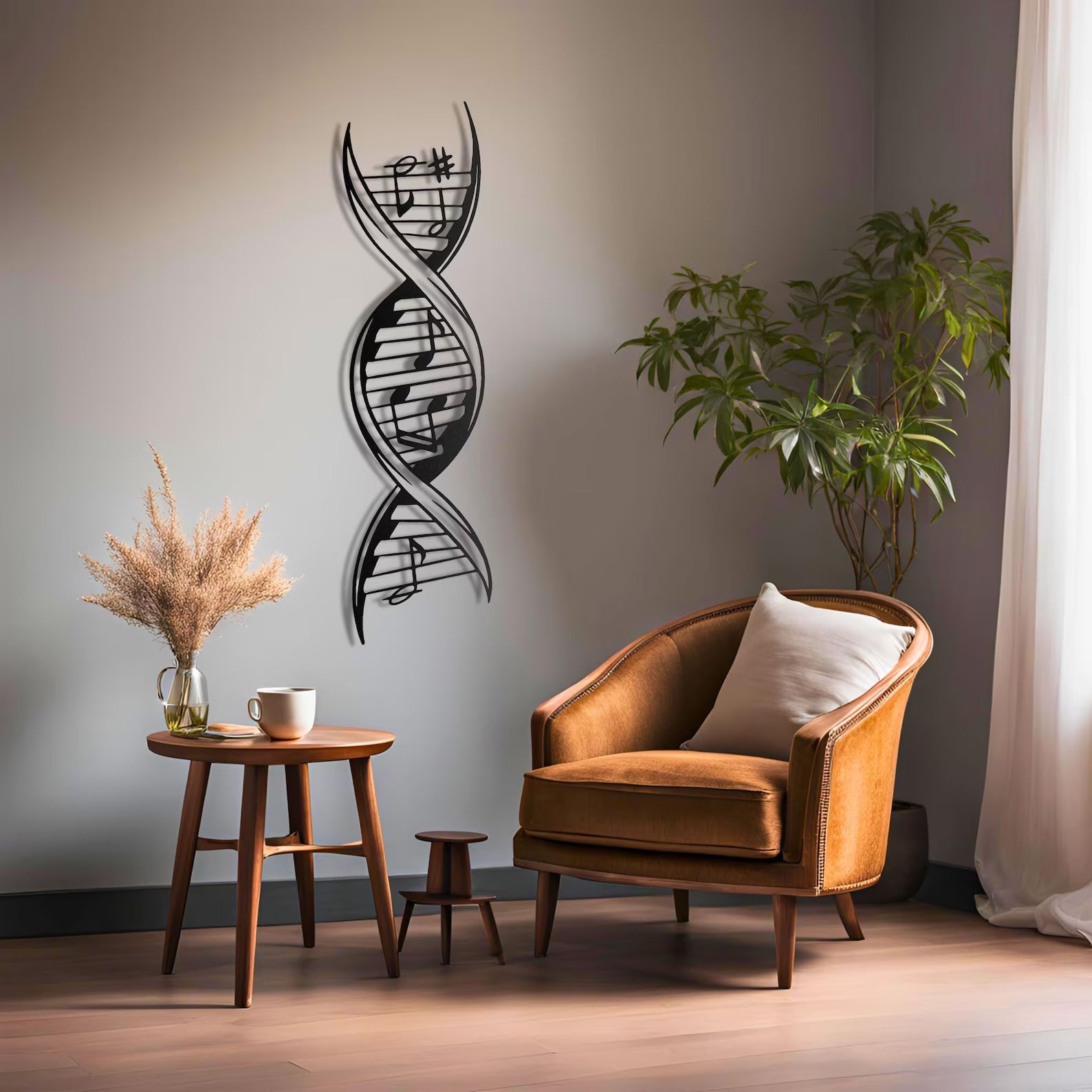 Musical DNA Modern Art Design Metal Art Wall Decor
