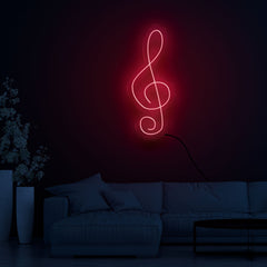 Musical Note Neon Sign LED Light