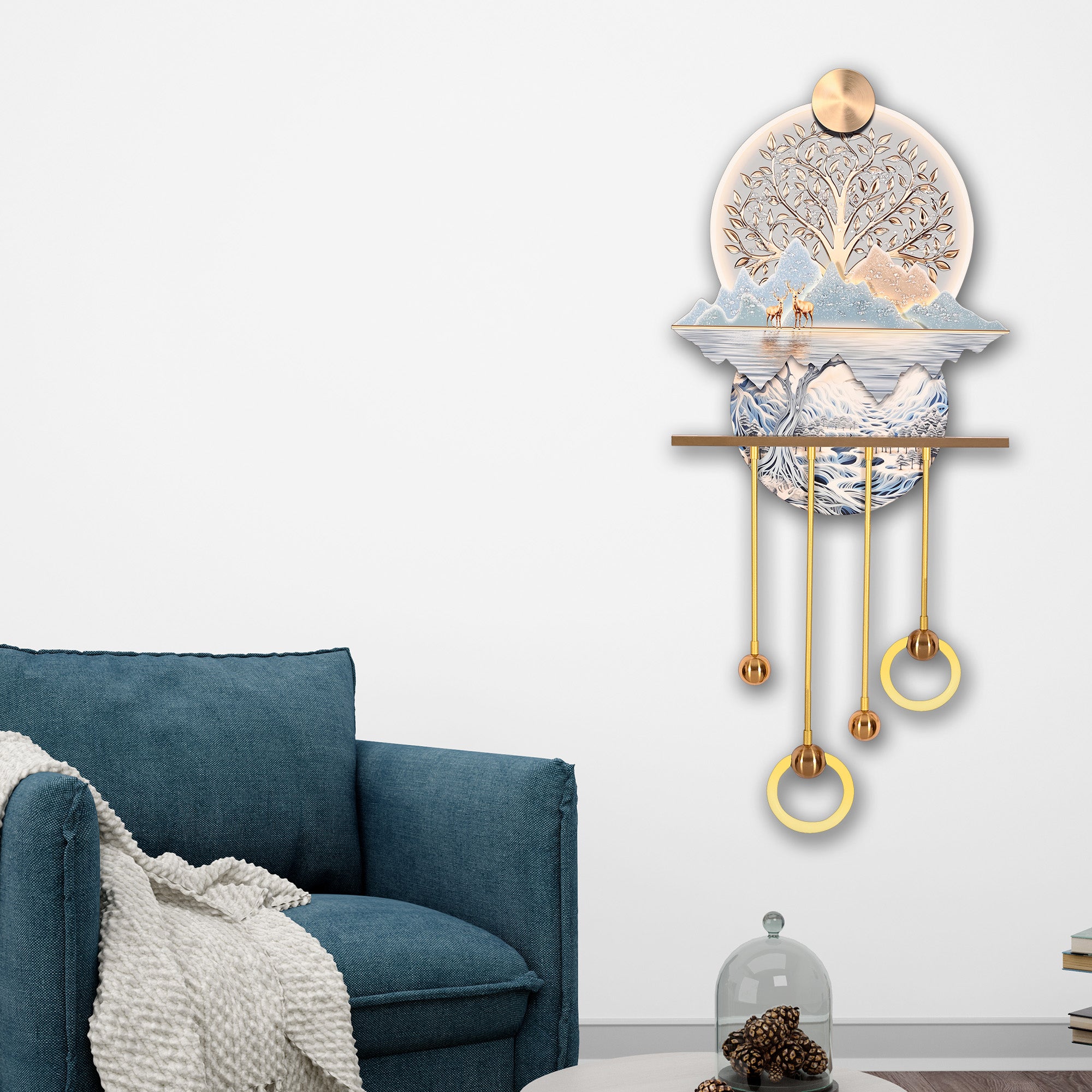 Mystic Woodland Crystal Glass Backlit LED Painting