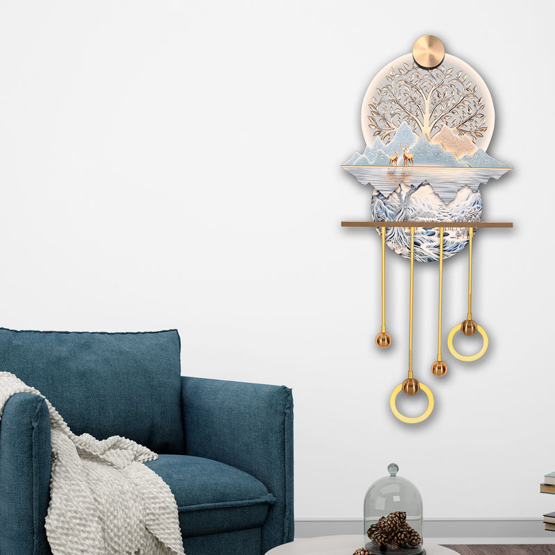 Mystic Woodland Crystal Glass Backlit LED Wall Art