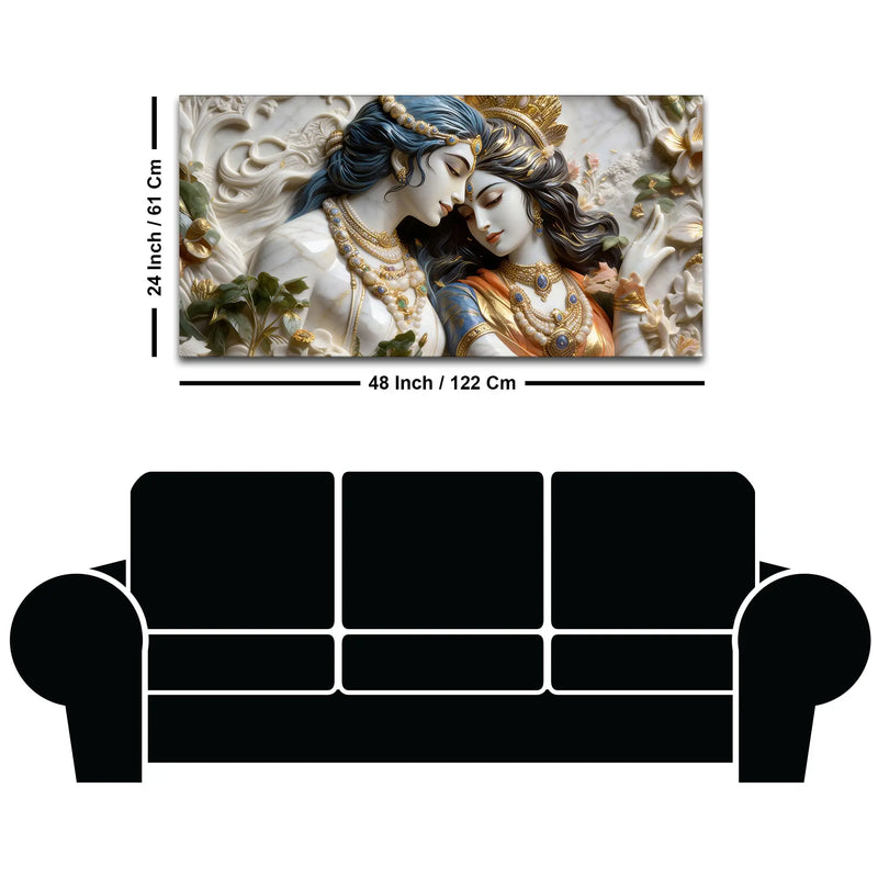 Mystical Love Couple Romantic Bond 3D Canvas Wall Painting