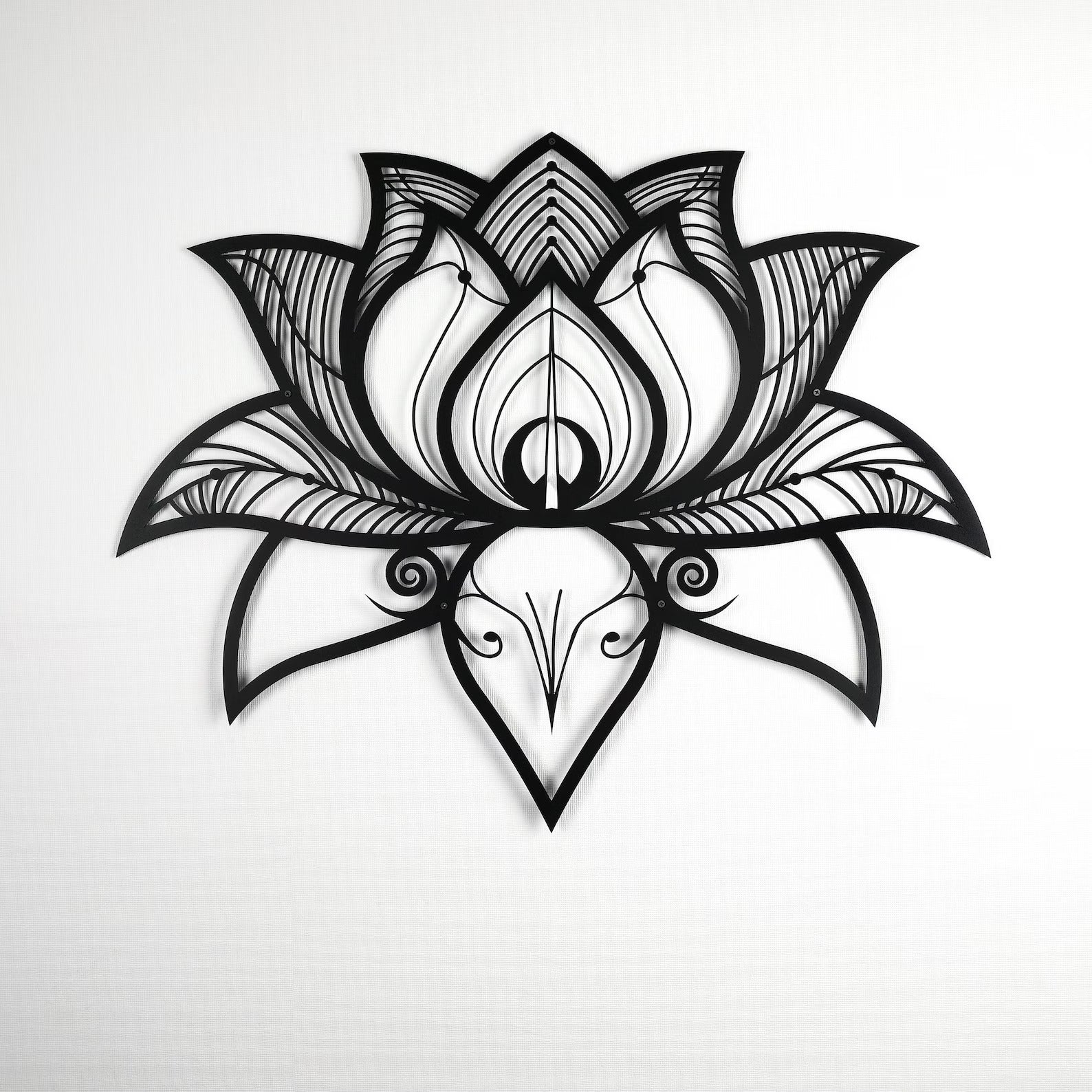 Namaste Bohemian Floral Metal Art Wall Decor
