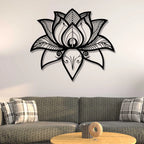 Namaste Bohemian Floral Metal Art Wall Decor