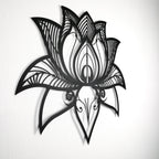 Namaste Bohemian Floral Metal Art Wall Decor