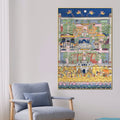 Nathdwara Shri Krishna Festival Celebration Spiritual Canvas Wall Painting