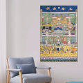 Nathdwara Shri Krishna Festival Celebration Spiritual Canvas Wall Painting