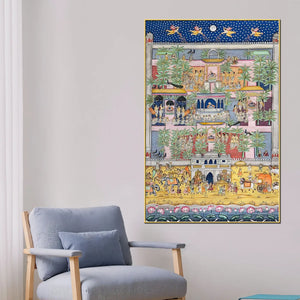 Nathdwara Shri Krishna Festival Celebration Spiritual Canvas Wall Painting