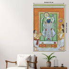 Nathdwara Shrinathji Krishna Devotional Canvas Wall Painting