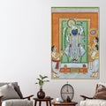 Nathdwara Shrinathji Krishna Devotional Canvas Wall Painting