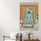 Nathdwara Shrinathji Krishna Devotional Canvas Wall Painting