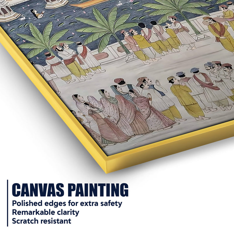 Nathdwara Shrinathji Temple Festival Pichwai Canvas Wall Painting