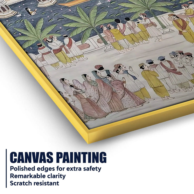 Nathdwara Shrinathji Temple Festival Pichwai Canvas Wall Painting
