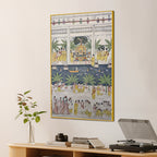 Nathdwara Shrinathji Temple Festival Pichwai Canvas Wall Painting