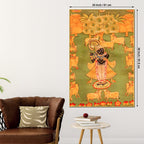 Nathdwara Style Shrinath Ji Cow Leela Canvas Wall Painting