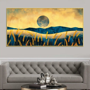 Nature Abstract Wheat Field Canvas Wall Painting