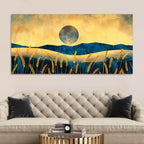 Nature Abstract Wheat Field Canvas Wall Painting