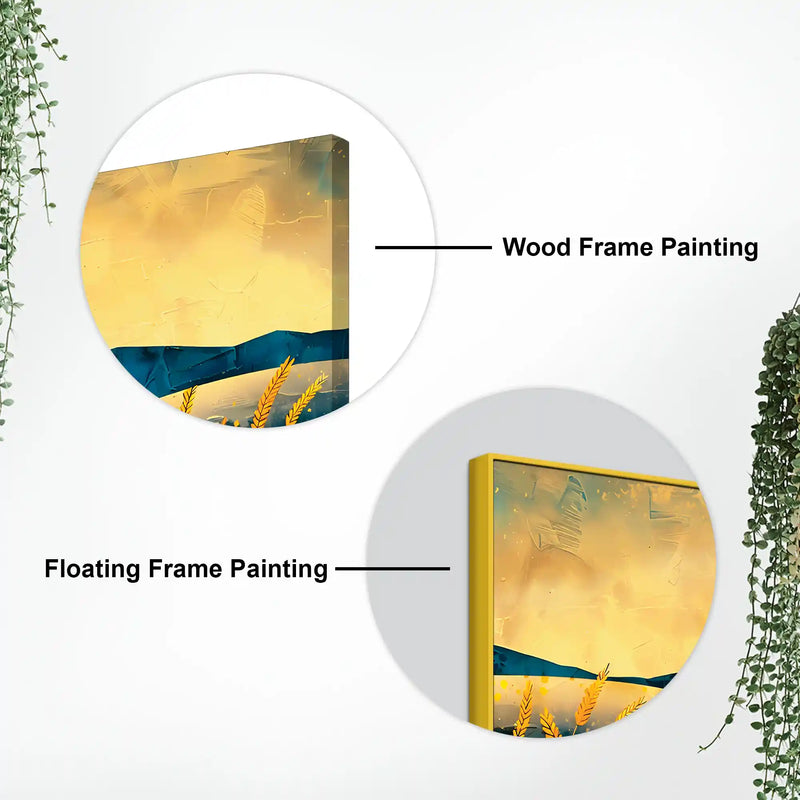 Nature Abstract Wheat Field Canvas Wall Painting