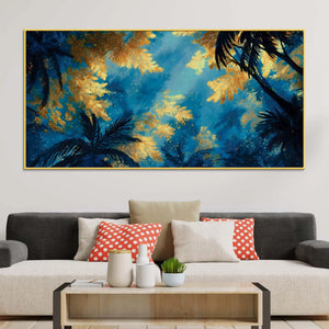 Nature Inspired Abstract Canvas Painting for Stylish Living Room