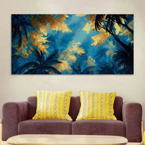Nature Inspired Abstract Canvas Painting for Stylish Living Room