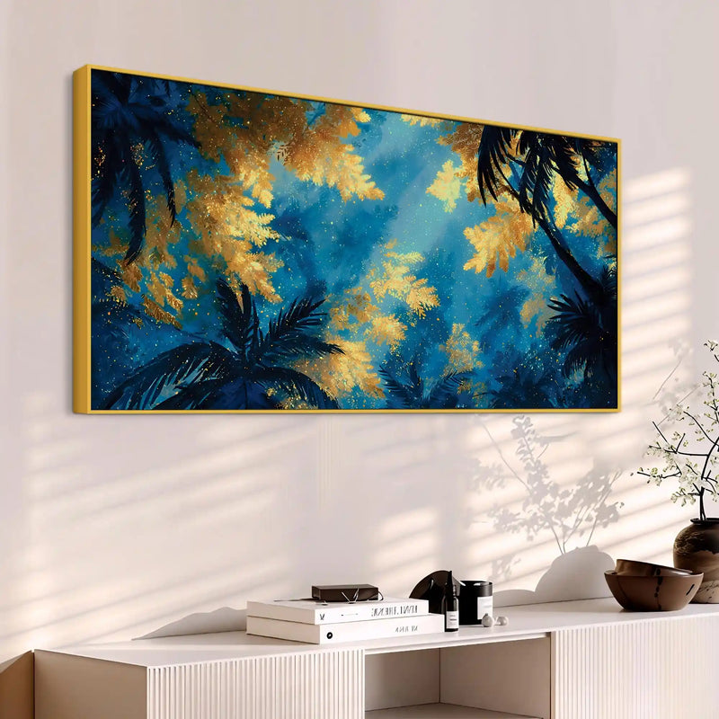 Nature Inspired Abstract Canvas Painting for Stylish Living Room