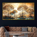 Nature Inspired Trees Glow Crystal Glass Wall Painting