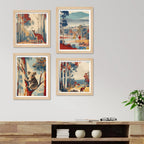 Nature Inspired Wall Art Frame Set of 4