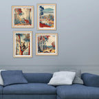 Nature Inspired Wall Art Frame Set of 4