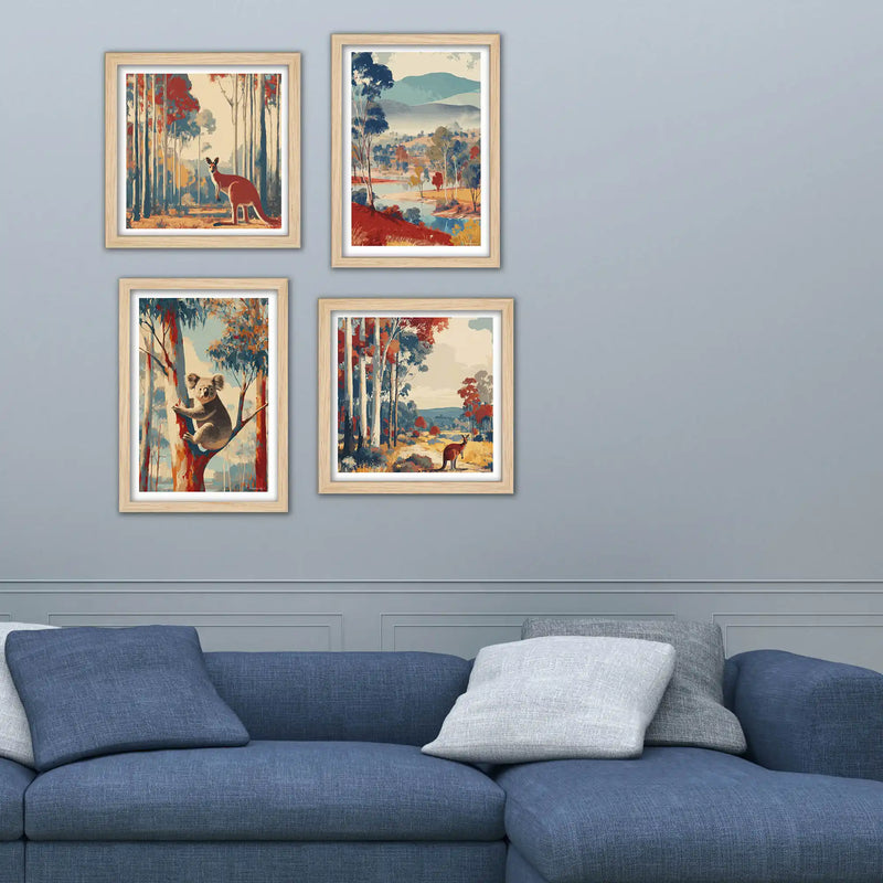 Nature Inspired Wall Art Frame Set of 4