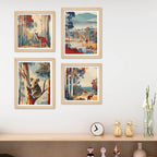 Nature Inspired Wall Art Frame Set of 4